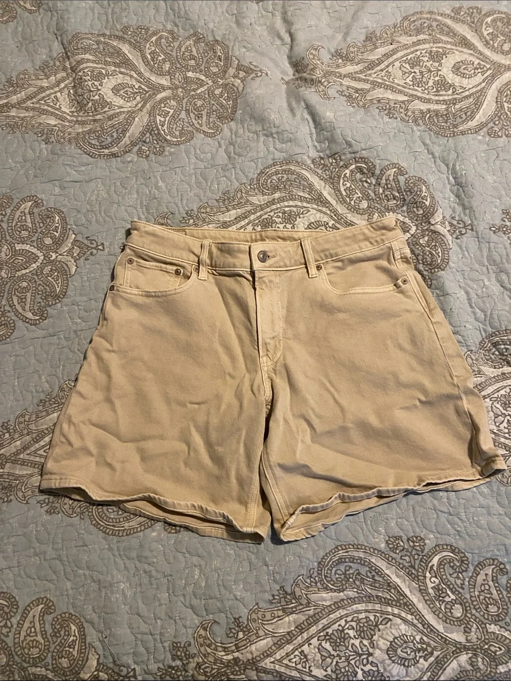American Eagle Baggy Khaki Shorts